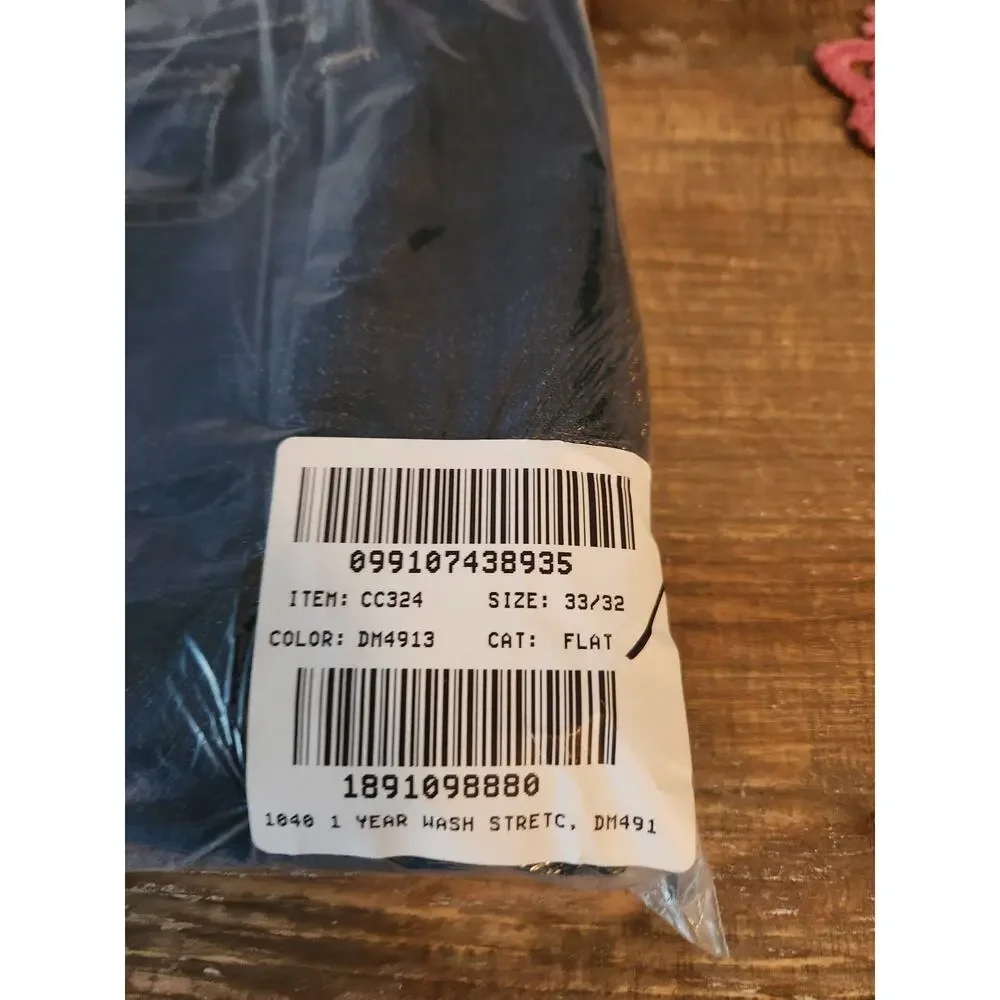 NWOT J. Crew 1040 Athletic Tapered-Fit Stretch Jean Blue 33/32